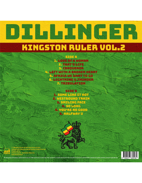 Dillinger - Kingston Ruler Vol.2 (Vinyle)
