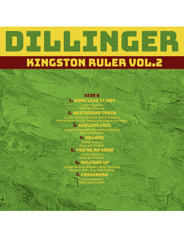 Dillinger - Kingston Ruler Vol.2 (Vinyle)