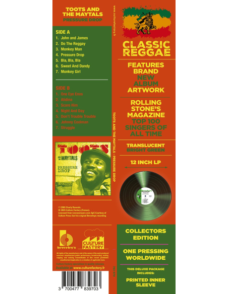 Toots and The Maytals - Pressure Drop (Vinyle)