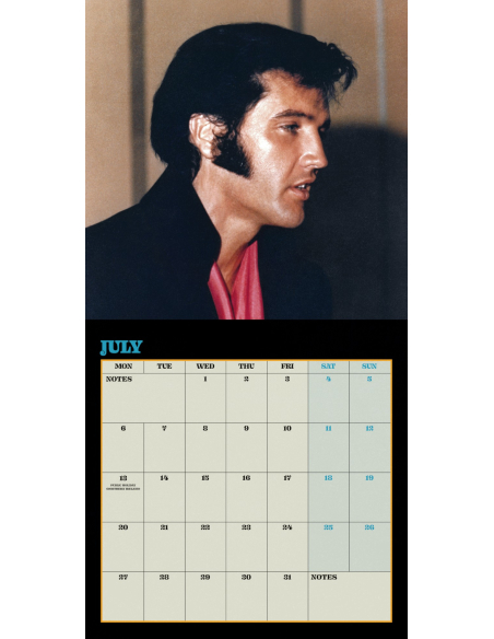 Elvis Presley - Calendrier Collectors Edition 2026