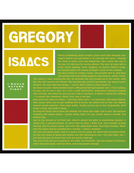 Gregory Isaacs - I Would Rather Fight (Vinyle)