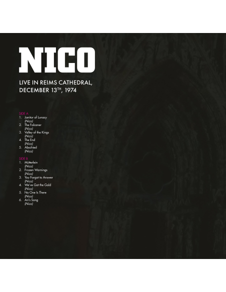 Nico - Live in Reims Cathedral '74 - RSD BF 2025 (Vinyle)