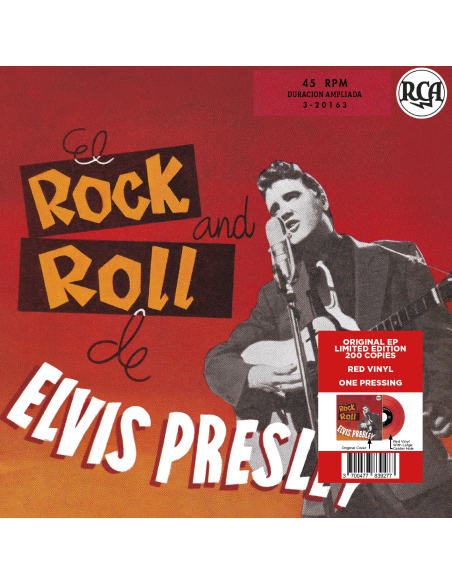 Elvis Presley - El Rock and Roll - Vinyle Rouge (Espagne) (Vinyle 7'')