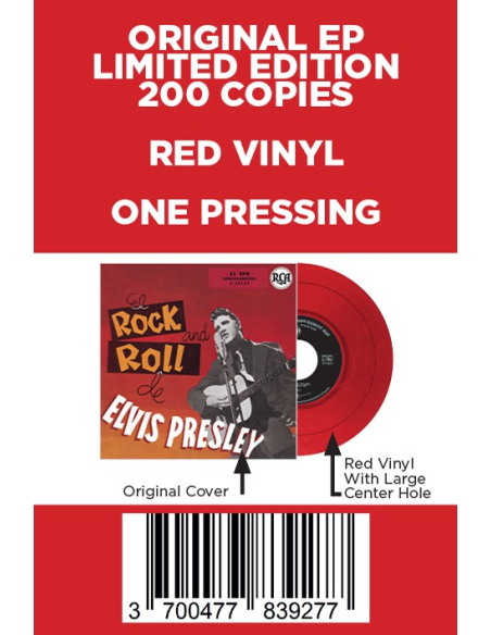 Elvis Presley - El Rock and Roll - Vinyle Rouge (Espagne) (Vinyle 7'')