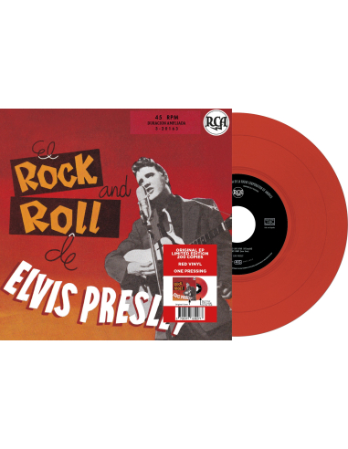 Elvis Presley - El Rock and Roll - Vinyle Rouge (Espagne) (Vinyle 7'')