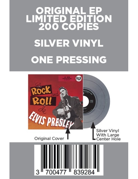 Elvis Presley - El Rock and Roll - Vinyle Argent (Espagne) (Vinyle 7'')