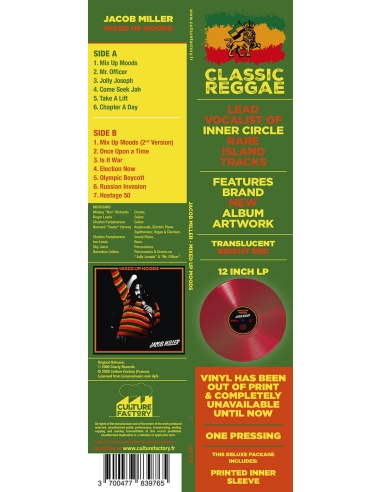 Jacob Miller - Mixed Up Moods (Vinyle)