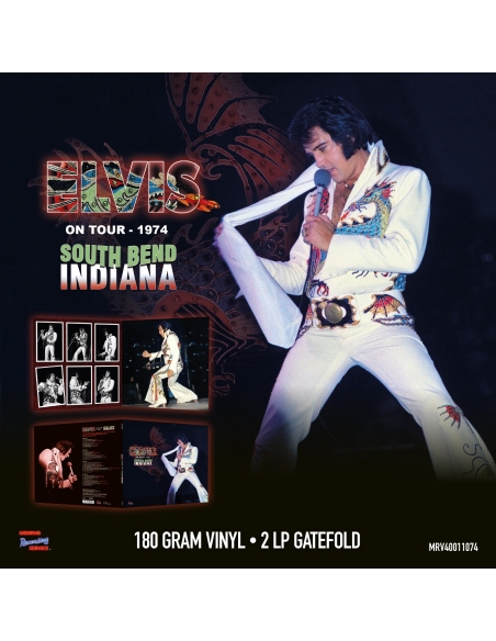 Elvis Presley - On Tour 1974 – South Bend Indiana - MRS (2 LP TRANSPARENT)