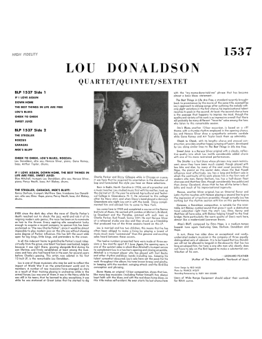 Lou Donaldson - Quartet/Quintet/Sextet (Vinyle)