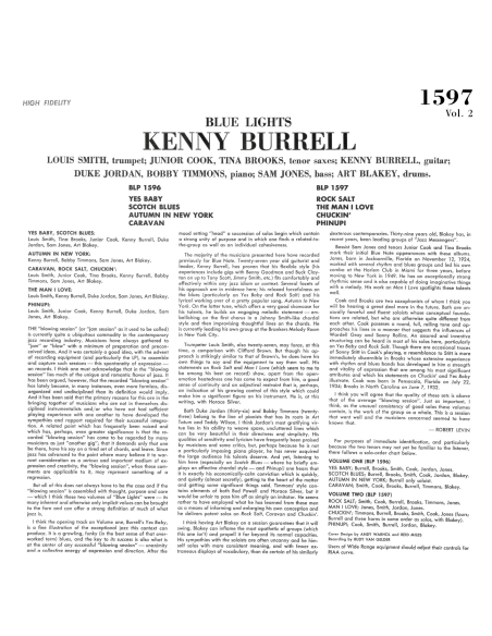 Kenny Burrell - Blue Lights, Volume 2 (Vinyle)