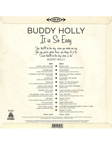 Buddy Holly - It is So Easy - RSD 2026 (Vinyle)