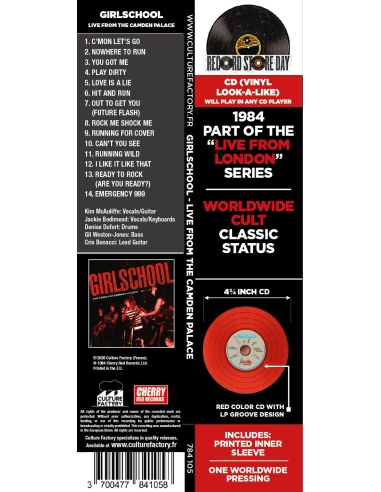 Girlschool - Live From The Camden Palace - RSD 2026 (CD)