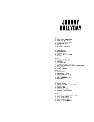 Johnny Hallyday - Coffret Souvenir - RSD 2026 (Vinyle)