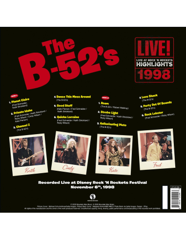 The B-52's - Live at Rock 'N Rockets Highlights - Liquid-Filled (Vinyle)
