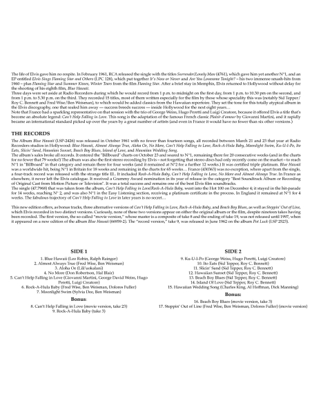 Elvis Presley - Blue Hawaii - Liquid-Filled - RSD 2026 (Vinyle)