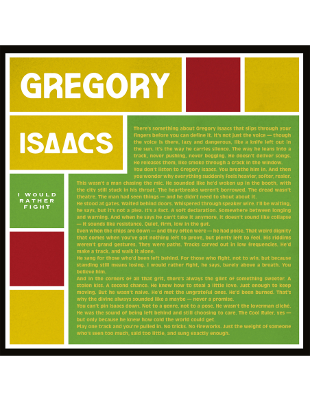 Gregory Isaacs - I Would Rather Fight (US Special Edition) (Vinyle)
