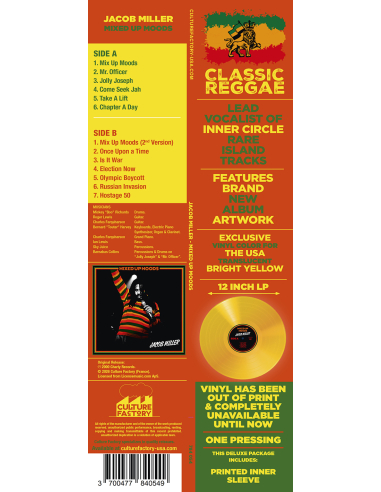 Jacob Miller - Mixed Up Moods (US Special Edition) (Vinyle)