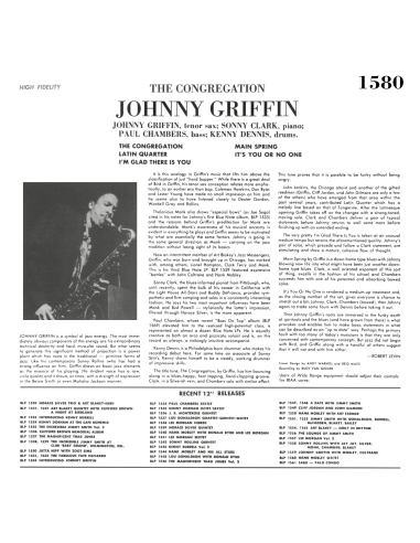 Johnny Griffin - The Congregation (Vinyle)