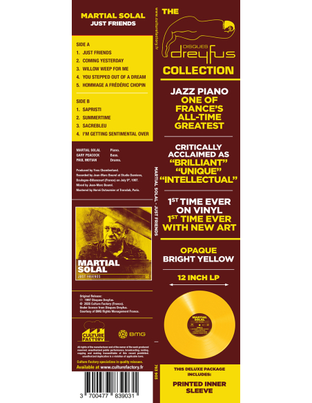 Martial Solal - Just Friends (Vinyle)