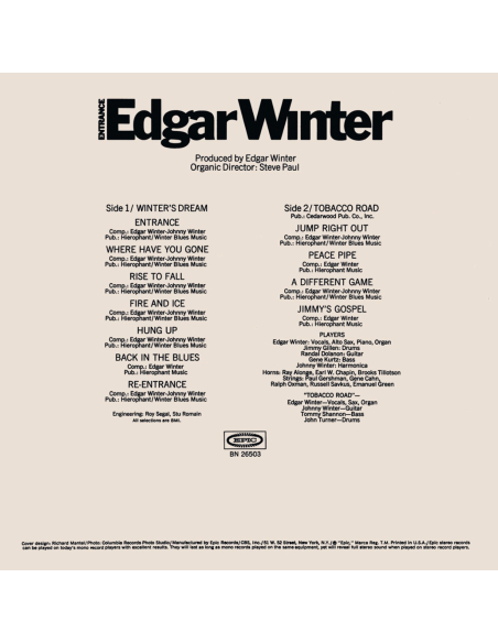 Edgar Winter - Entrance  