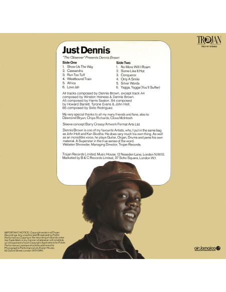 Dennis Brown - Just Dennis (Vinyle)