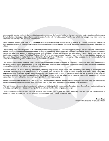 Dennis Brown - Just Dennis (Vinyle)