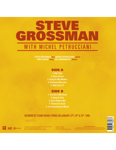Steve Grossman - With Michel Petrucciani (Vinyle)