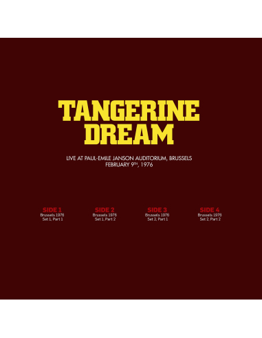 Tangerine Dream - Live at Paul-Emile Janson Auditorium, Brussels '76 (Vinyle)