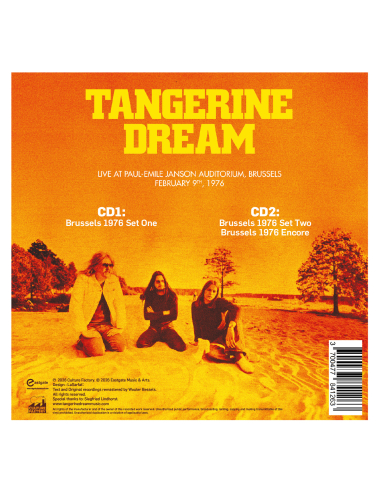 Tangerine Dream - Live at Paul-Emile Janson Auditorium, Brussels '76 (CD)