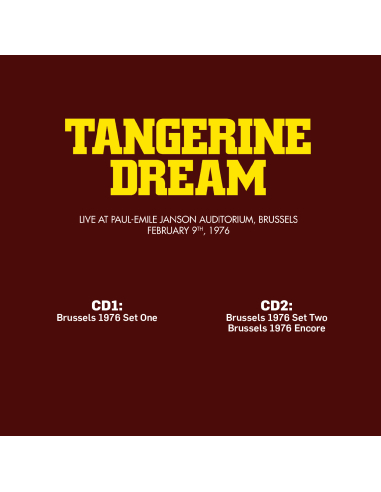 Tangerine Dream - Live at Paul-Emile Janson Auditorium, Brussels '76 (CD)