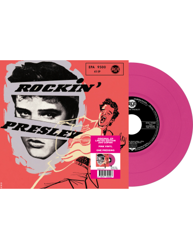Elvis Presley - Rockin' Presley - Vinyle Rose (Allemagne) (Vinyle 7'')