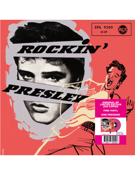 Elvis Presley - Rockin' Presley - Vinyle Rose (Allemagne) (Vinyle 7'')