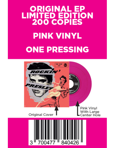 Elvis Presley - Rockin' Presley - Vinyle Rose (Allemagne) (Vinyle 7'')