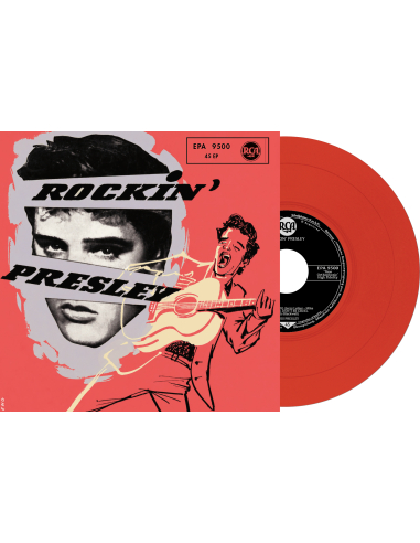 Elvis Presley - Rockin' Presley - Vinyle Rouge (Allemagne) (Vinyle 7'')