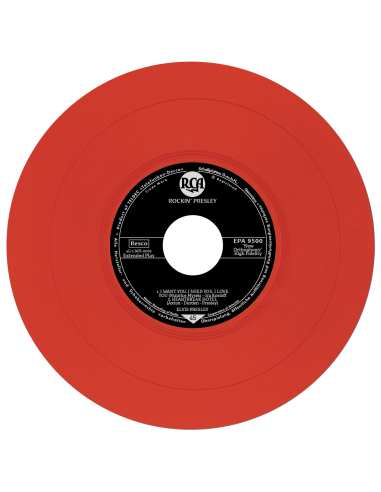 Elvis Presley - Rockin' Presley - Vinyle Rouge (Allemagne) (Vinyle 7'')