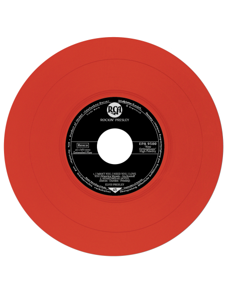 Elvis Presley - Rockin' Presley - Vinyle Rouge (Allemagne) (Vinyle 7'')