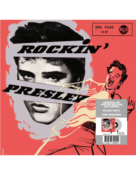 Elvis Presley - Rockin' Presley - Vinyle Argent (Allemagne) (Vinyle 7'')