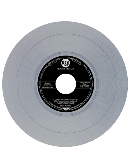 Elvis Presley - Rockin' Presley - Vinyle Argent (Allemagne) (Vinyle 7'')