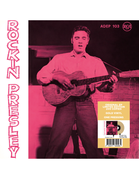 Elvis Presley - Rockin' Presley - Vinyle Doré (Danemark) (Vinyle 7'')