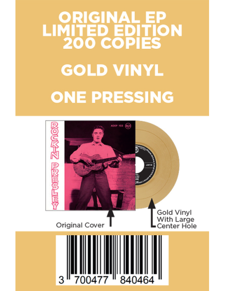 Elvis Presley - Rockin' Presley - Vinyle Doré (Danemark) (Vinyle 7'')