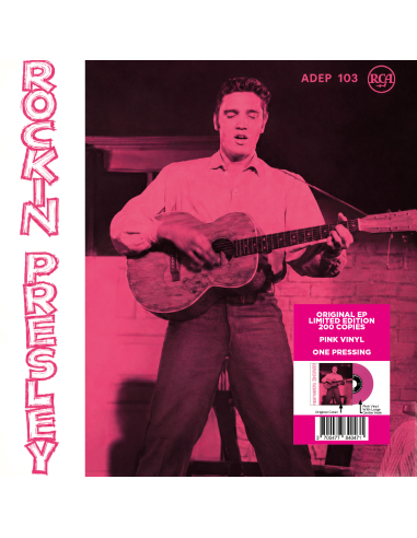 Elvis Presley - Rockin' Presley - Vinyle Rose (Danemark) (Vinyle 7'')