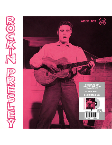 Elvis Presley - Rockin' Presley - Vinyle Argent (Danemark) (Vinyle 7'')