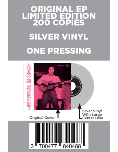 Elvis Presley - Rockin' Presley - Vinyle Argent (Danemark) (Vinyle 7'')