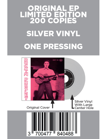 Elvis Presley - Rockin' Presley - Vinyle Argent (Danemark) (Vinyle 7'')