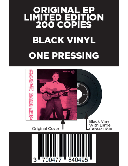 Elvis Presley - Rockin' Presley - Vinyle Noir (Danemark) (Vinyle 7'')