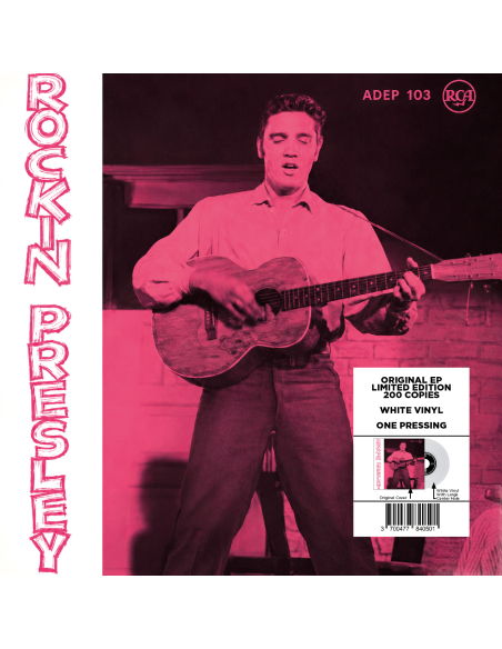Elvis Presley - Rockin' Presley - Vinyle Blanc (Danemark) (Vinyle 7'')