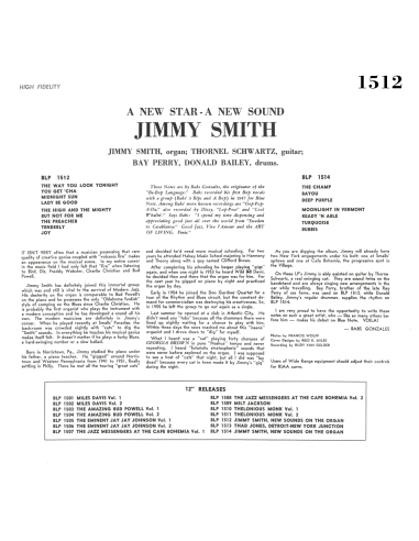 Jimmy Smith - A New Sound… A New Star (Volume 1) (Vinyle)