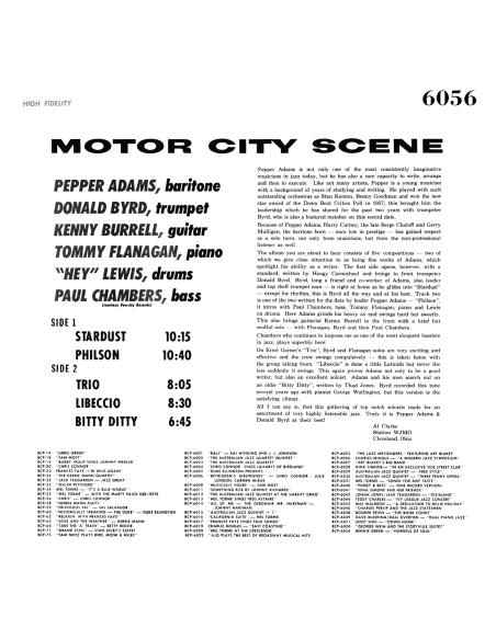 Pepper Adams & Donald Byrd - Motor City Scene (Vinyle)