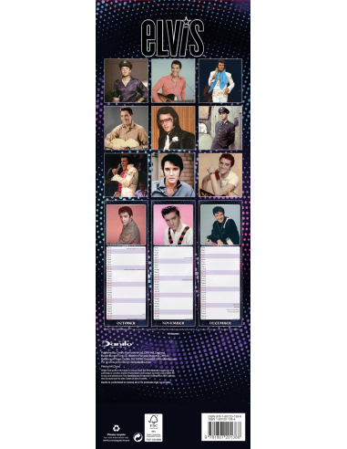 Elvis Presley - Calendrier Slim 2027