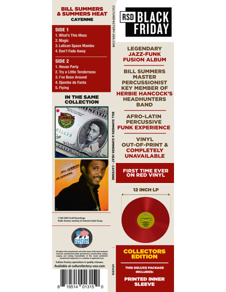 Bill Summers & Summer Heat - Cayenne - BF 2026 (Vinyle)